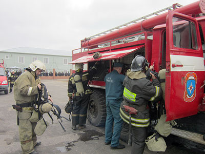 Пожарные учения ИК-7