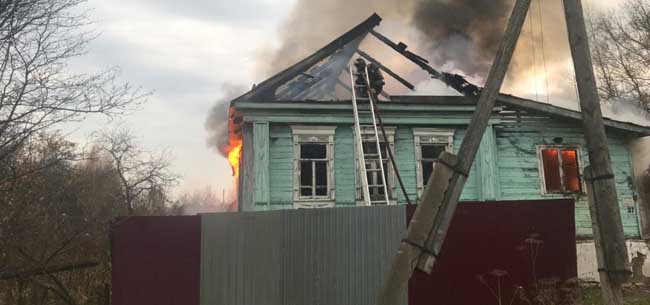Пожар в Крутово 